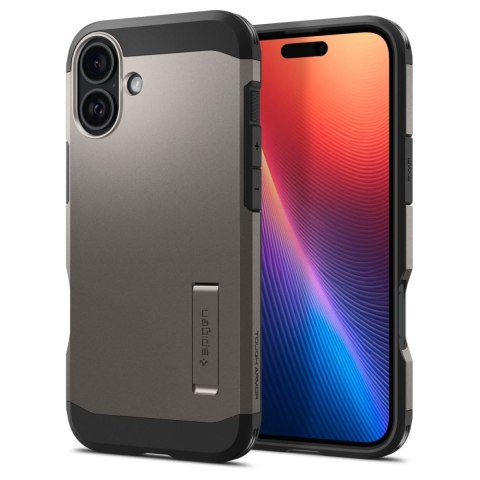 Etui Tough Armor MagSafe z podstawką na iPhone 16 - gunmetal