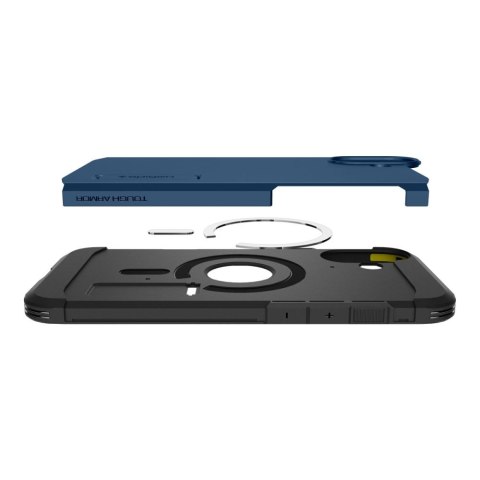 Etui Tough Armor MagSafe z podstawką na iPhone 16 - niebieskie