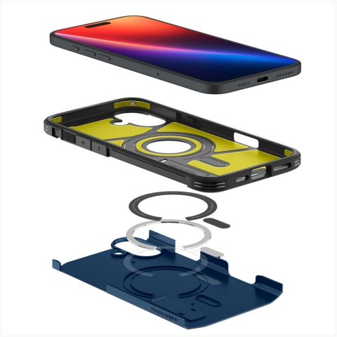 Etui Tough Armor MagSafe z podstawką na iPhone 16 - niebieskie