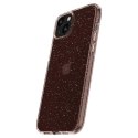 Etui case na iPhone 15 Plus Liquid Crystal Glitter - różowo przezroczyste