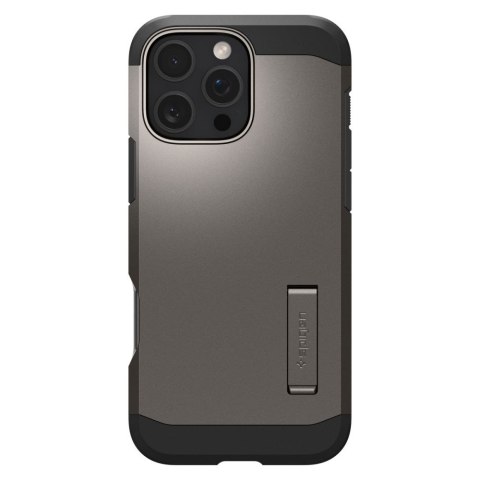 Etui case na iPhone 16 Pro z podstawką Tough Armor MagSafe - gunmetal