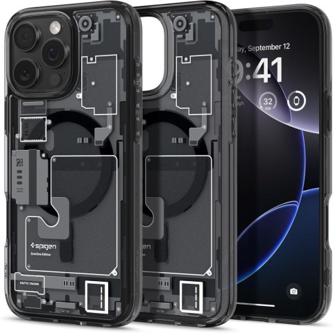 Etui pokrowiec na iPhone 16 Pro Ultra Hybrid Mag Zero One z MagSafe - ciemnoszare