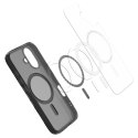Etui pokrowiec na iPhone 16e Ultra Hybrid T MagSafe - półprzezroczysto czarne