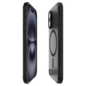 Etui pokrowiec na iPhone 16e Ultra Hybrid T MagSafe - półprzezroczysto czarne