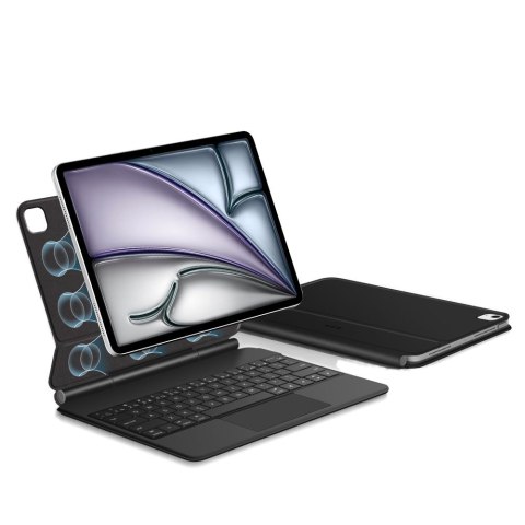 Etui z klawiaturą na iPad Pro 12.9'' 2020 / 2021 / 2022 / iPad Air 13'' 2024 / 2025 Smartcase Magnetic - czarne
