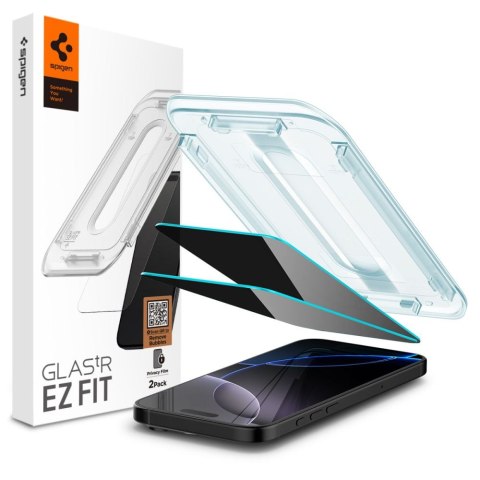 Szkło hartowane na iPhone 16 Pro Glas.tR EZ Fit Privacy - 2 szt.