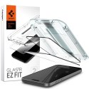 Szkło hartowane ochronne na iPhone 15 Plus Glas.tR EZ Fit FC - czarne 2 szt.