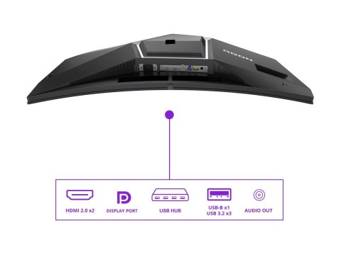 AOC AGON PRO AG346UCD | 34 " | OLED | WQHD | 21:9 | 175 Hz | 0,03 ms | 3440 x 1440 pikseli | 250 cd/m² | Ilość portów HDMI 2