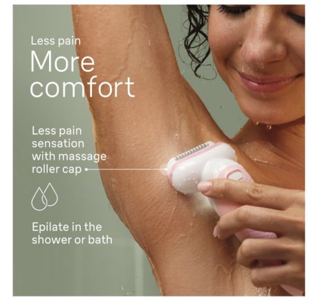 Braun Epilator | 9-011 3D Silk-epil 9 Flex | Operating time (max) 50 min | Number of power levels 2 | Wet & Dry | White/Gold