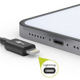 Goobay | Kabel Lightning USB-C do ładowania i synchronizacji | Okrągły kabel