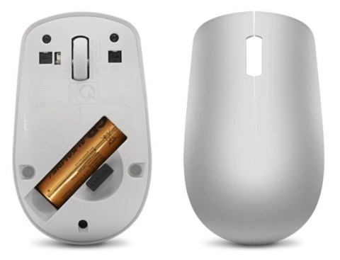 Lenovo | Wireless Mouse | 530 | Optical Mouse | 2.4 GHz Wireless via Nano USB | Platinum Grey | 1 year(s)