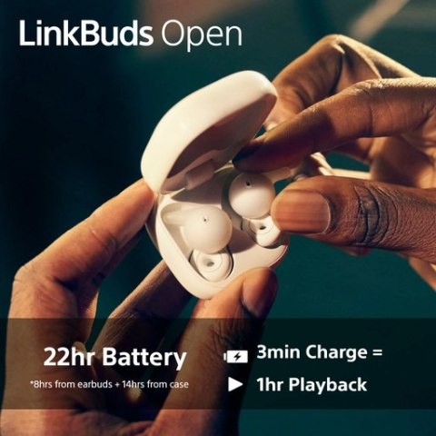 Słuchawki bezprzewodowe Sony WF-L910 LinkBuds Open, fioletowe | Sony