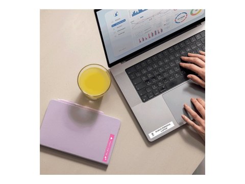 Brother BTAG-P35 BTAGP35 12mm White on pink tape