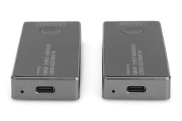 Digitus 4K Wireless Video Extender, 30 m (USB-C - HDMI) | DS-55324 | Black/Silver