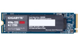 Gigabyte SSD GP-GSM2NE3512GNTD 512 GB SSD form factor M.2 2280 SSD interface PCI-Express 3.0 x4, NVMe 1.3 Write speed 1550 MB/s 
