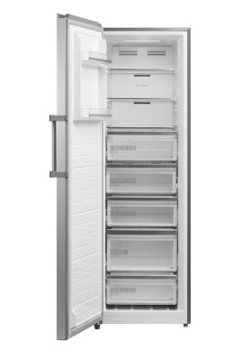 Midea Chłodziarko-zamrażarka konwertowalna - stojąca | MDRU385MTE46 | Wolnostojąca | 185 cm | Klasa E | Bezszronowa | Inox