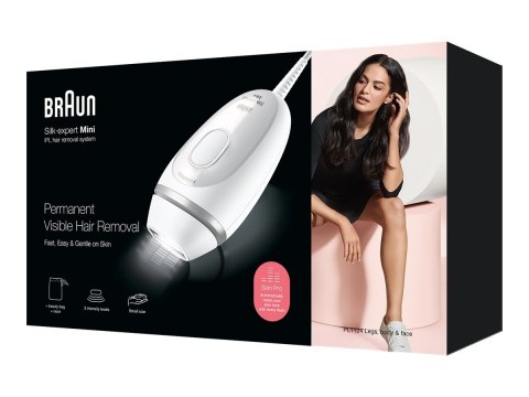 Braun | Epilator | PL1124 Silk-expert Mini IPL | Bulb lifetime (flashes) 300.000 | Number of power levels 3 | White