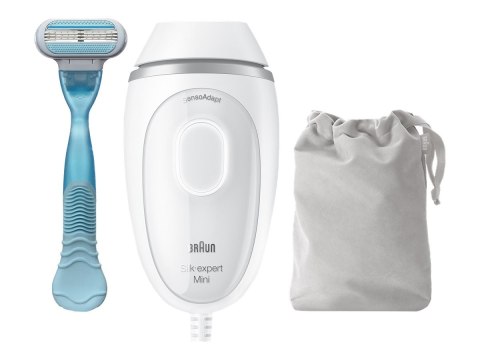 Braun | Epilator | PL1124 Silk-expert Mini IPL | Bulb lifetime (flashes) 300.000 | Number of power levels 3 | White