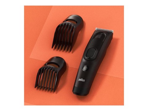 Braun | Hair Clipper Series 5 | HC5330 | Cordless or corded | Number of length steps 17 | Matte Black