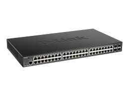 D-LINK 48-port Gigabit Smart Managed Switch with 4x 10G SFP+ ports, 370Watts