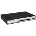 D-LINK DGS-1210-10P, Gigabit Smart III Switch with 8 10/100/1000Base-T PoE ports and 2 combo 1000Base-T/MiniGBIC (SFP) ports, 80