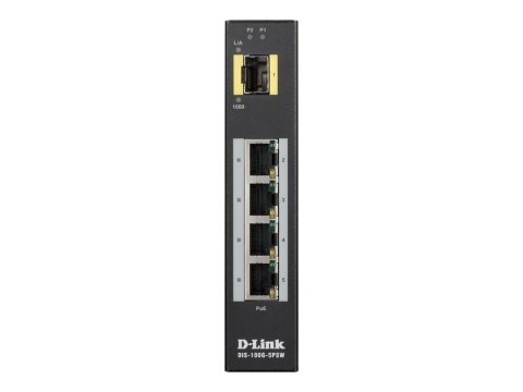 D-LINK DIS-100G-5PSW L2 Unmanaged Industrial Switch with 4 10/100/1000Base-T ports and 1 1000Base-X SFP ports | D-Link | 60 mo