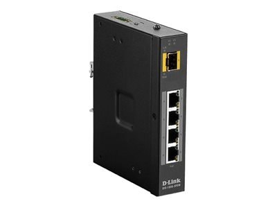 D-LINK DIS-100G-5PSW L2 Unmanaged Industrial Switch with 4 10/100/1000Base-T ports and 1 1000Base-X SFP ports | D-Link | 60 mo