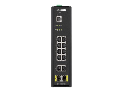 D-LINK DIS-200G-12S L2 Managed Industrial Switch with 10 10/100/1000Base-T and 2 1000Base-X SFP ports | D-Link | 60 month(s)