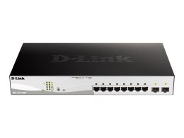 D-Link 10-Port Gigabit PoE+ Smart Switch inc. 2 SFP Ports POE budget 130W | D-Link