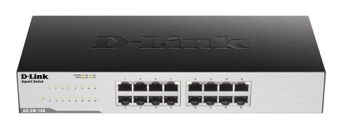 D-Link | 16-Port Gigabit Easy Desktop Switch | GO-SW-16G/E | Unmanaged | Desktop/Rackmountable | 24 month(s)