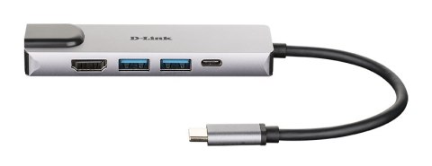 D-Link | 5-in-1 USB-C Hub with HDMI/Ethernet and Power Delivery | DUB-M520 | USB-C Hub | Warranty 24 month(s)