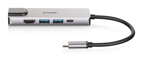 D-Link | 5-in-1 USB-C Hub with HDMI/Ethernet and Power Delivery | DUB-M520 | USB-C Hub | Warranty 24 month(s)