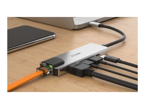 D-Link | 5-in-1 USB-C Hub with HDMI/Ethernet and Power Delivery | DUB-M520 | USB-C Hub | Warranty 24 month(s)