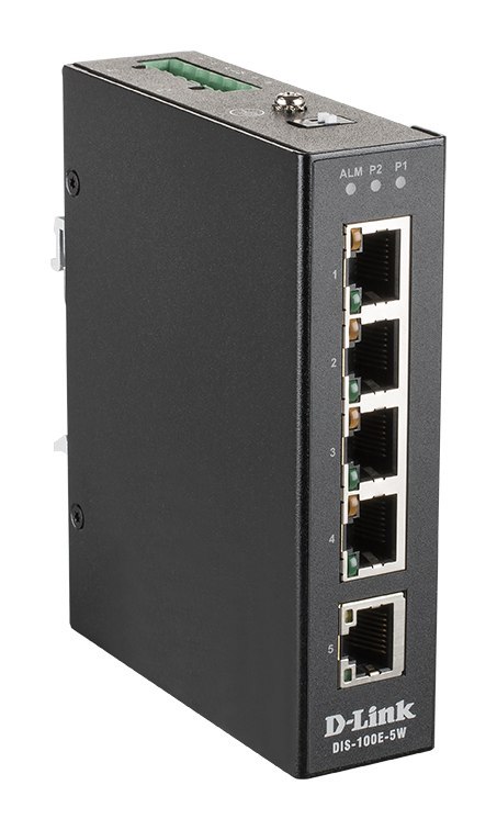 D-Link | Industrial Fast Ethernet Switch | DIS-100E-5W | Unmanaged | Wall mountable | 60 month(s)