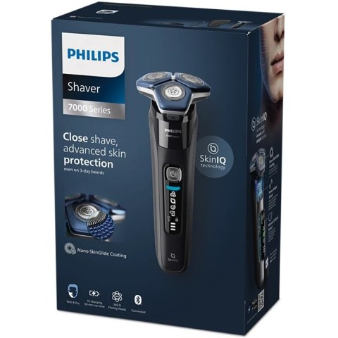 Golarka Philips | S7886/35 Series 7000 | Czas pracy (maks.) 60 min | Na mokro i sucho | Litowo-jonowa | Czarna