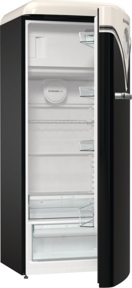 Gorenje Retro Refrigerator | OBRB615DBK | Energy efficiency class D | Free standing | Larder | Height 152.5 cm | Fridge net capa