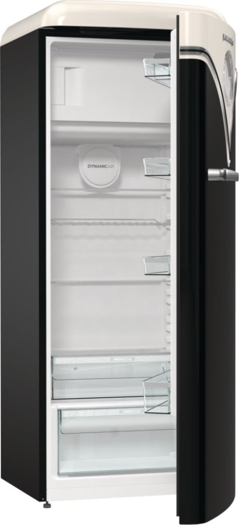 Gorenje Retro Refrigerator | OBRB615DBK | Energy efficiency class D | Free standing | Larder | Height 152.5 cm | Fridge net capa