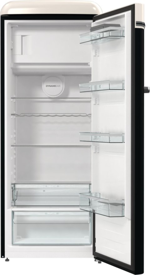 Gorenje Retro Refrigerator | OBRB615DBK | Energy efficiency class D | Free standing | Larder | Height 152.5 cm | Fridge net capa