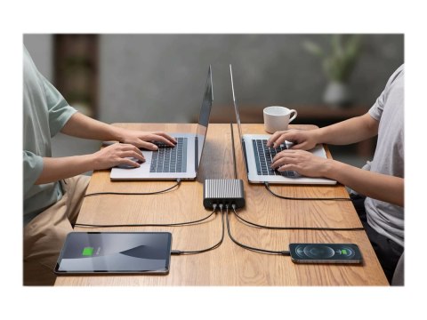 HyperJuice 245W 4 USB-C PD Port GaN Charger, EU/UK Cord