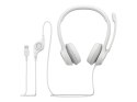 Logitech H390 USB Computer Headset Wired Headphones, USB Type-A, Off-white
