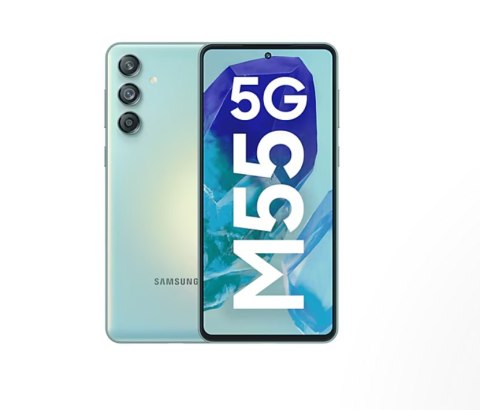 Samsung Galaxy M55 M556 (Light Green) Dual SIM 6.6" Super AMOLED 1080x2400/2.4GHz&2.36GHz/8GB RAM/128GB/Android 14/microSDXC,WiF
