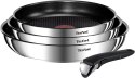 Tefal Ingenio Emotion L897S474 Non-Stick Induction Frying Pan Set, Stainless Steel, 4-Piece | TEFAL