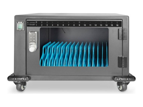 Wózek ładujący DIGITUS na 16 notebooków / tabletów do 14 cali, USB-C | Digitus