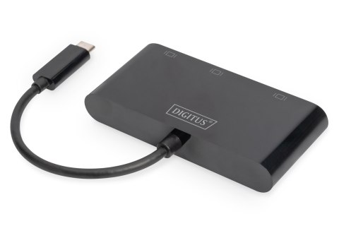 Digitus USB-C 3in1 Triple Monitor Adapter (HDMI, DP, VGA) | USB-C Graphics Adapter