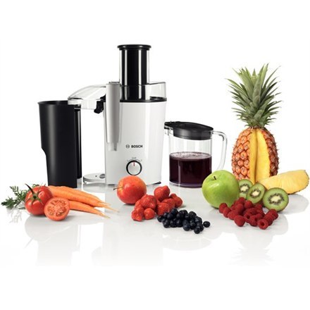 Juicer Bosch | MES25A0 | Type Centrifugal juicer | Black/White | 700 W | Extra large fruit input | Number of speeds 2