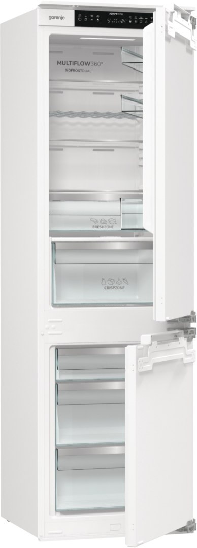 Gorenje Refrigerator | NRKI517E62WF | Energy efficiency class E | Built-in | Combi | Height 177.2 cm | No Frost system | Fridge 
