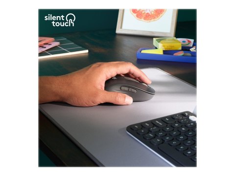 Logitech Signature M650 L Left Wireless Mouse, RF Wireless + Bluetooth, 2000 DPI, Graphite | Logitech