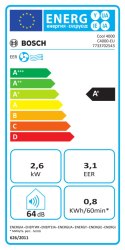 Bosch Mobile Air Conditioner | Cool 5000 | Suitable for rooms up to 46 m³ | White/Black