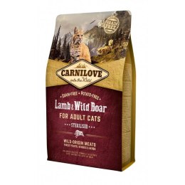 CarniLove | Adult Cat Sterilized Dry Food for Cats | Lamb and Wild Boar