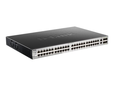 D-LINK DGS-3130-54TS, L2+ Managed Switch with 48 10/100/1000Base-T ports and 2 10GBase-T ports and 4 10GBase-X SFP+ ports | D-Li
